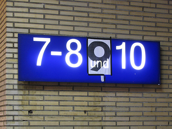 Essen Hauptbahnhof. 9. März 2006.